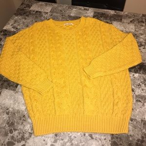 Oversized Mustard Sweater